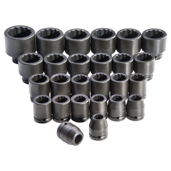 Proto J72106M 12 Puntos Juego de enchufes de impacto - accionamiento 3/4 pulg. - 12533