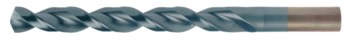Cleveland Q-Cobalt 2075-TC Wide Land Parabolic Taladro de Jobber - Corte de mano derecha - Punta Dividir 135° - Acabado TiCN - Longitud Total 5 pulg. - Flauta Espiral - Acero De Alta Velocidad M42-Cobalto Del 8% - Vástago Recto - C16969