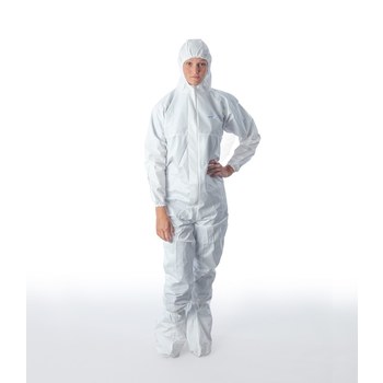 Ansell BioClean-D BDFC Overoles para quirófano BDFC-L - tamaño Grande - Polietileno/polipropileno - ISO 4 (Clase 10) - Blanco - 08917