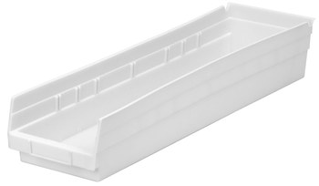 Imagen de Akro-mils 321 cu in Blanco Polímero de grado industrial Estante Contenedor de almacenamiento (Imagen principal del producto)