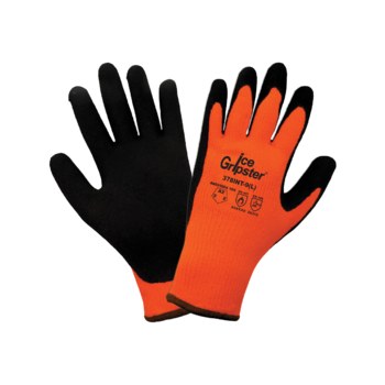 Global Glove Ice Gripster 378inT Negro/Naranja Grande Acrílico/felpa Guantes para condiciones frías - 378int lg
