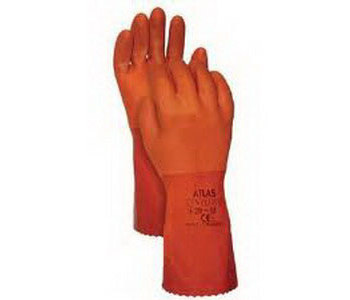 Imágen de Sperian Powercoat 610 Naranja Mediano PVC Apoyado Guantes resistentes a productos químicos (Imagen principal del producto)