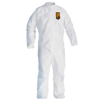 Ansell KleenGuard Overoles resistentes a productos químicos A30 35738 - tamaño Pequeño - Microfuerza - Blanco