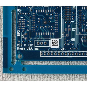 Brady UltraTemp THT-38-717-10 Rollo de etiquetas troqueladas para impresoras - 0.375 pulg. x 0.375 pulg. - Poliimida - Blanco - B-717