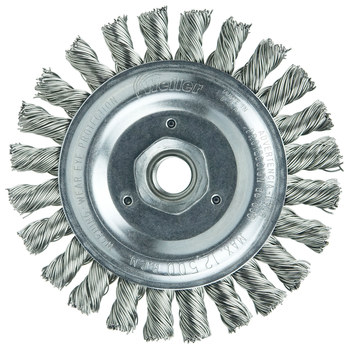 Weiler Roughneck 09866 Cepillo de rueda - Anudado - Circular trenzado Acero inoxidable cerda