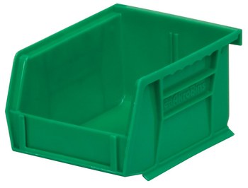 Imagen de Akro-mils Akrobin 10 lb Verde Polímero de grado industrial Colgado/Apilado Contenedor de almacenamiento (Imagen principal del producto)