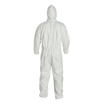 Dupont Tyvek Overoles resistentes a productos químicos 400 TY127SWHLG002500 - tamaño Grande - Blanco - TY127S LG