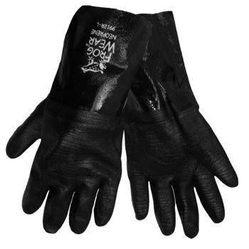Imágen de Global Glove Frogwear 9912R Negro Grande Neopreno Guantes resistentes a productos químicos (Imagen principal del producto)