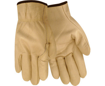 Imágen de Red Steer 1545 Blanco Grande Kevlar/Cuero Grano Cuero vacuno Kevlar/Cuero Guante para conductor (Imagen principal del producto)