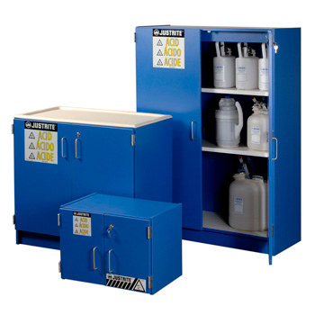 Imágen de Justrite Haz-Alert 2 1/2 L Azul Gabinete de almacenamiento de material peligroso (Imagen principal del producto)