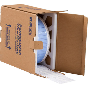 Imágen de Brady Blanco Transferencia térmica PS-250-150-WT-3 Manga para impresora de transferencia térmica troquelada (Imagen principal del producto)