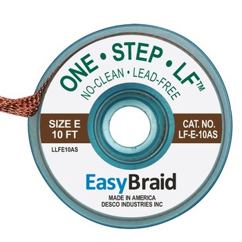 EasyBraid LF-E-10AS Trenza Desoldadora - 0.125 pulg. x 10 pies - easybraid lf-e-10as