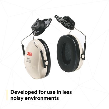3M Peltor Optime H6P3E/V Orejeras de protección 08065 - 21 dB - Negro/Tostado
