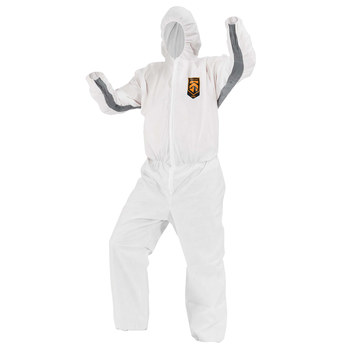 Ansell Kleenguard Overoles resistentes a productos químicos A30 46145 - tamaño 2XG - Microfuerza - Blanco