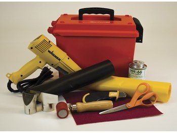 Imágen de Justrite Negro/Amarillo PVC Kit de reparación de berma (Imagen principal del producto)