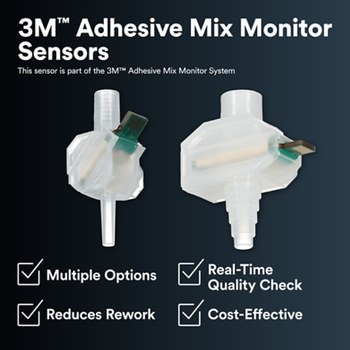 3M Monitor de mezcla Sensor de volumen bajo del monitor de mezcla - Para uso con Amplificador/lector de mezcla adhesiva 3M, monitor de mezcla adhesiva, unidad de procesamiento del monitor de mezcla adhesiva Bajo volumen, Roscado - 75707