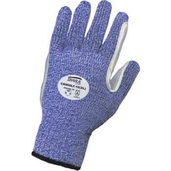 Global Glove Samurai CR900LF Azul/Blanco Grande HDPE/Cuero Grano Cuero vacuno Guantes resistentes a cortes - cr900lf lg