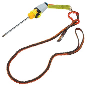 Ergodyne Squids 3182 Kit de sujeción de herramienta 19652 - Paño/Elástico/Silicón - Naranja/Lima