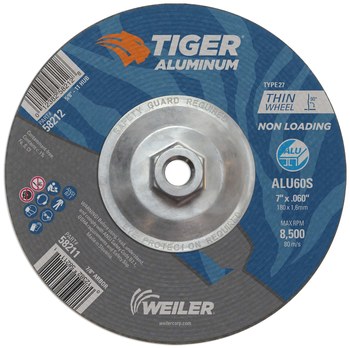 Rueda de corte 58212 - 7 pulg. - Óxido de aluminio - 60 - S