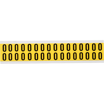 Imágen de Brady Serie 34 Negro sobre amarillo Interior Paño de vinilo Serie 34 Carta 3420-O Etiqueta en forma de letra (Imagen principal del producto)