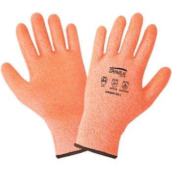 Global Glove Samurai Glove CR-860 Naranja/Café reflectante Grande Tuffalene UHMWPE Guantes resistentes a cortes - 816368-02990