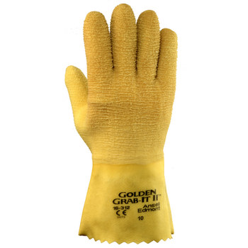 Imágen de Ansell Golden Grab-It II 16-312 Tostado 10 Jersey Guantes resistentes a cortes y perforaciones (Imagen principal del producto)