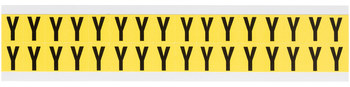 Imágen de Brady 34 Series Negro sobre amarillo Interior Paño de vinilo 34 Series Carta 3420-Y Etiqueta en forma de letra (Imagen principal del producto)
