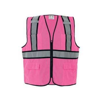 Global Glove Frog Wear Chaleco de seguridad GLO-0066-XL - tamaño Extragrande - Rosa - ANSI clase 2 (sin mangas) - 29045
