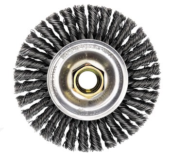 Weiler Roughneck Max 13131 Cepillo de rueda - Anudado - Circular trenzado Acero cerda