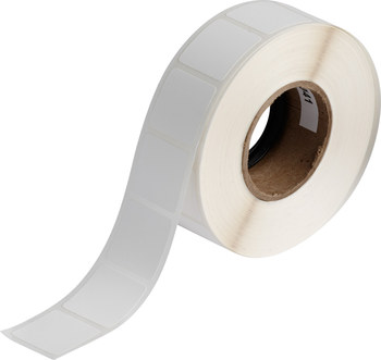 Brady BradyJet J20-179-7425J Rollo de etiquetas imprimibles de inyección de tinta - 1 pulg. x 1 pulg. - Polipropileno - Blanco - B-7425J