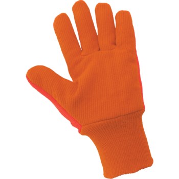 Global Glove Cotton Corded with Impact Protection Naranja Talla única Algodón/Poliéster Guantes de trabajo - c19ocpb