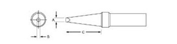 Imágen de Weller - PTBB8 Punta plana simple (Imagen principal del producto)