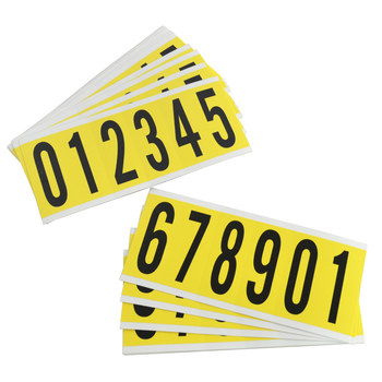 Imágen de Brady Serie 34 Negro sobre amarillo Interior Paño de vinilo Serie 34 3450-# KIT Kit de etiquetas de números (Imagen principal del producto)