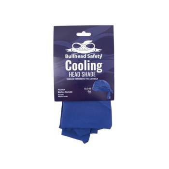 Bullhead Safety Azul Algodón Pantalla de refrigeración - glo-s3