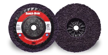 3M Scotch-Brite Clean & Strip XT Pro Carburo de silicio Disco de Cambio Rápido - Accesorio 27 - Diámetro 5 pulg. - Agujero Central 5/8-11 pulg. - 29931