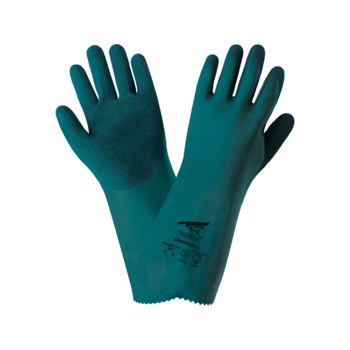 Global Glove FrogWear Cian oscuro Grande Tuffalene Guantes resistentes a cortes - Longitud 14 pulg. - 816368-02435