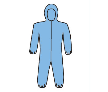 Imágen de West Chester 3106 Azul Mediano Poliéster/celulosa Desechable Overoles resistentes al calor (Imagen principal del producto)