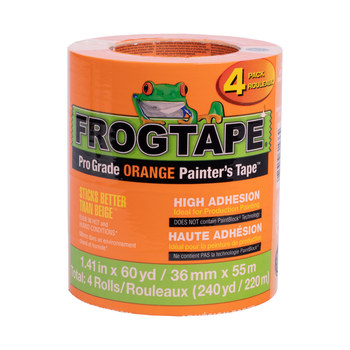 Shurtape FrogTape Grado profesional Naranja Cinta de pintor - 36 mm Anchura x 55 m Longitud - shurtape 242808