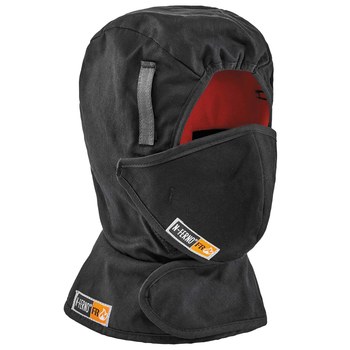 Ergodyne N-Ferno 6876 Negro Universal Algodón Cubrecabeza para clima frío - 720476-16876