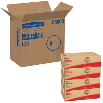Kimberly-Clark Wypall L30 Limpiador 05800, DRC, - 9.8 pulg. x 16.4 pulg. - Blanco