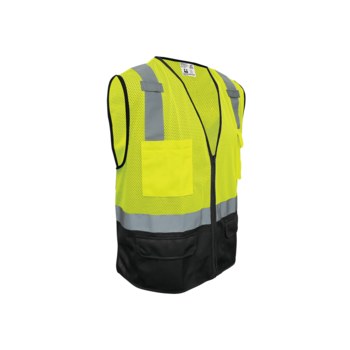 Global Glove FrogWear GLO-019 Chaleco de alta visibilidad GLO-019/6XL - tamaño 6XL - Poliéster - Lima - ANSI clase 2 - glo-019 6xl