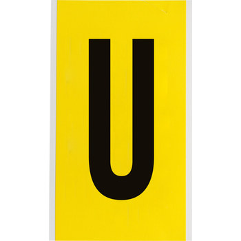 Imágen de Brady Serie 34 Negro sobre amarillo Interior Paño de vinilo Serie 34 Carta 3470-U Etiqueta en forma de letra (Imagen principal del producto)