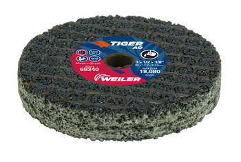 Weiler Tiger AO Rueda de enganche portátil 68340 - Tipo 1 (recto) - 3 pulg. - Óxido de aluminio - 16 - P