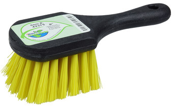 Weiler Green Works 423 Cepillo de fregado de servicio - Plástico reciclado - 8 pulg. - Amarillo - 42375