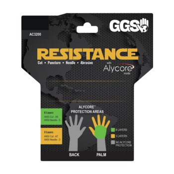 Global Glove Blanco Grande Cuero vacuno Guantes resistentes a cortes - 816368-02681