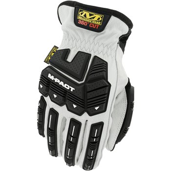 Mechanix Wear DuraHide Pacto HD M F8-36 Blanco/negro Grande Cuero Guante para conductor - 781513-64632