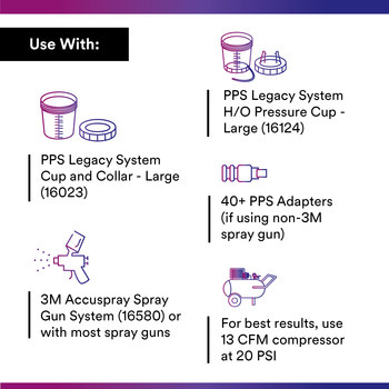 3M PPS 850 ml Cup Lid Assembly - 16024