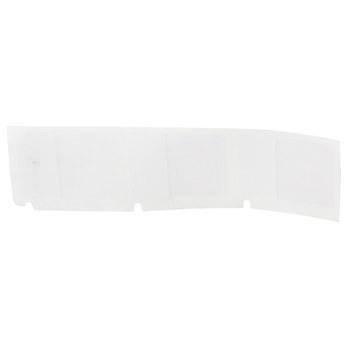 Brady M4-143-427 Etiquetas envolventes autolaminables - 1 pulg. x 1.25 pulg. - Vinilo - Negro sobre blanco, transparente - B-427