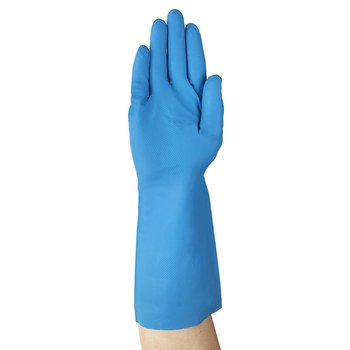 Ansell AlphaTec 37-210 Azul 9 Nitrilo No compatible Guante resistente a productos químicos - Longitud 12.6 pulg. - 076490-84003