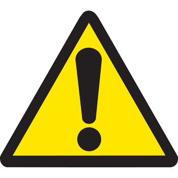 Imágen de Brady Negro sobre amarillo Triángulo Vinilo 60188 Etiqueta de área peligrosa (Imagen principal del producto)